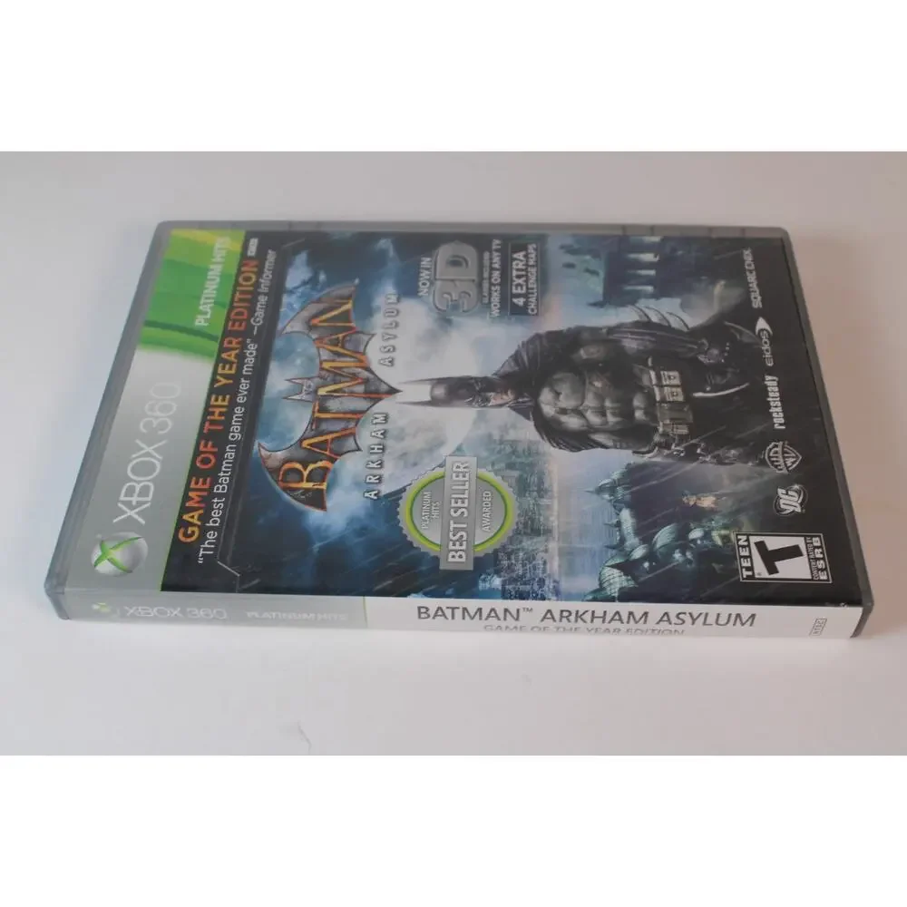 Batman: Arkham Asylum Game of the Year Edition (Xbox 360) Complete Tested